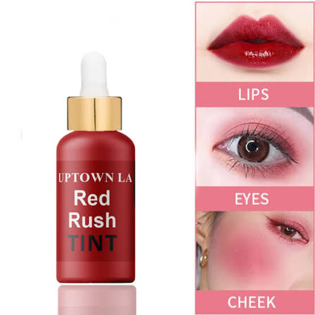 UPTOWN LA Lip & Cheek Tint Water Based 30ml - RED Ratings 2489 - Image 2